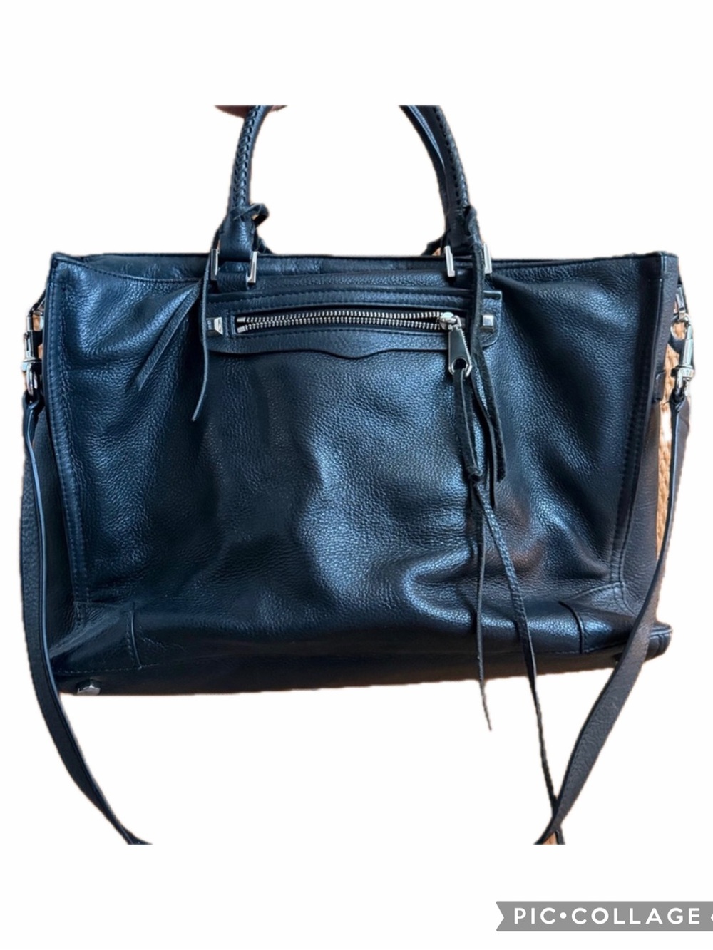 Rebecca Minkoff Black Leather Laptop Tote